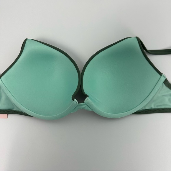 Victoria’s Secret Swim Tahiti ‘Sexy Tee’ Push Up Swim Top Size 32D 💚 - Picture 9 of 10